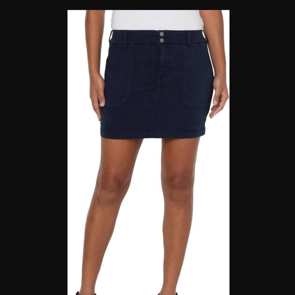 Liverpool Dresses & Skirts - Liverpool Utility Skort - Federal Navy - 8